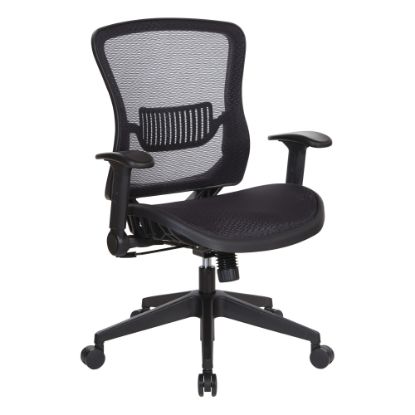 Picture of Office Star Space Seating 515 Series Ergonomic Dark Air Grid/Mesh Mid-Back Chair, Black