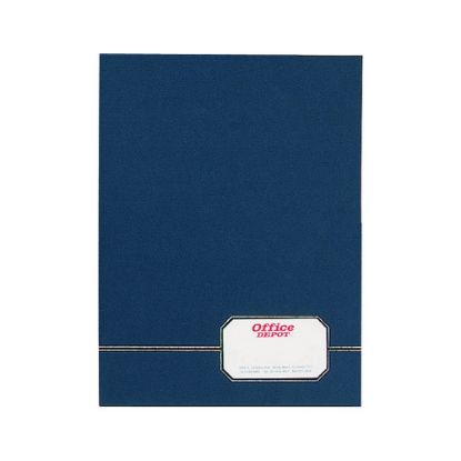 Picture of Oxford Monogram Executive Twin Pocket Folder, Letter Size, Blue/Gold, Pack Of 4