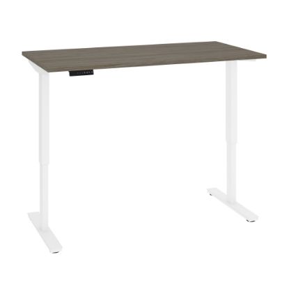 Picture of Bestar Viva Electric 60inW Standing Desk, Walnut Gray