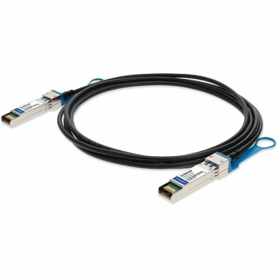 Picture of AddOn Cisco SFP-H10GB-CU3M to Cisco Meraki MA-CBL-TA-3M Compatible TAA Compliant 10GBase-CU SFP+ to SFP+ Direct Attach Cable (Passive Twinax, 3m) - 100% compatible and guaranteed to work