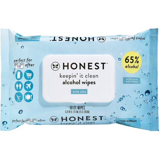 Picture of The Honest Company Sanitizing Wipes, Unscented, Case Of 50 Wipes