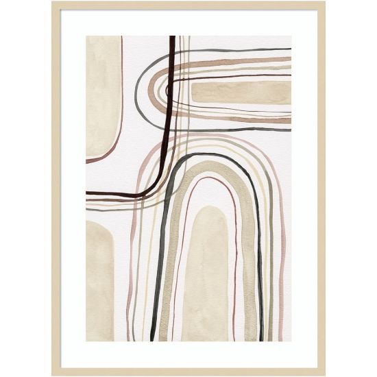 Picture of Amanti Art Arounds I by Nikki Galapon Wood Framed Wall Art Print, 41inH x 30inW, Natural