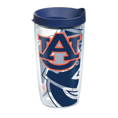 Picture of Tervis Genuine NCAA Tumbler With Lid, Auburn Tigers, 16 Oz, Clear