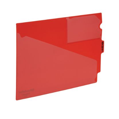 Picture of Pendaflex End-Tab Out Guides, Center-Cut Tab, Letter Size, Red, Box Of 50