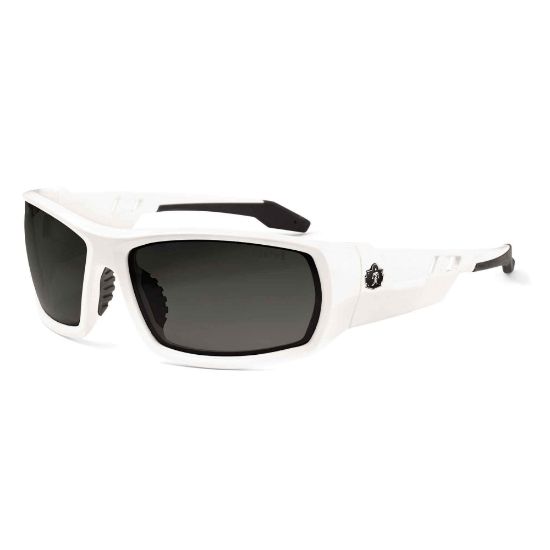 Picture of Ergodyne Skullerz Safety Glasses, Odin, White Frame, Smoke Lens