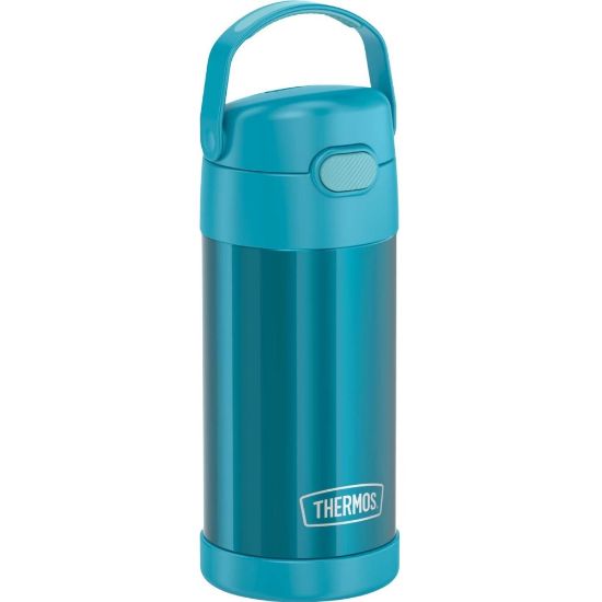 Picture of Thermos FUNtainer Water Bottle 12Oz - 12 fl oz - Teal - Stainless Steel, Silicone