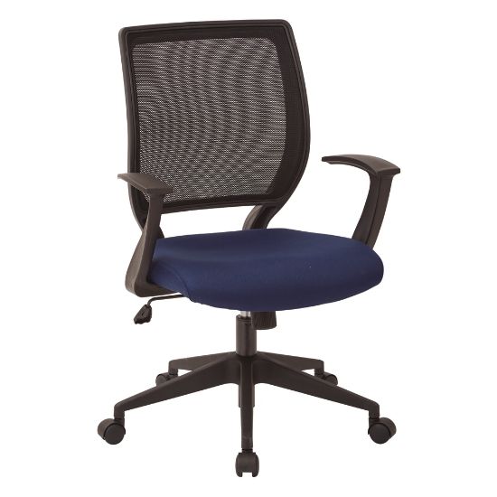 Picture of Office Star Work Smart Mesh Task Chair, Navy/Black