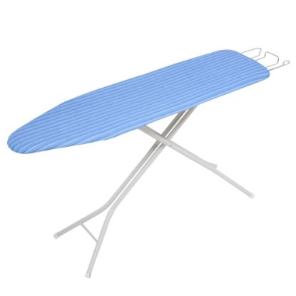 Picture of Honey-Can-Do Quad-Leg Ironing Board With Iron Rest, 36 1/2inH x 15inW x 15inD, White/Blue