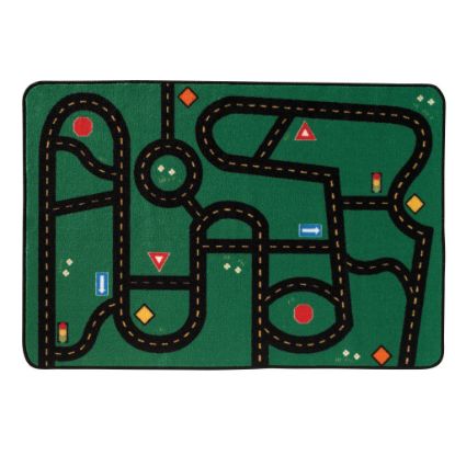 Picture of Carpets for Kids KID$Value Rugs Go-Go Driving Rug, 3ft x 4 1/2ft , Green