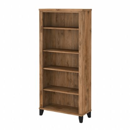 Picture of Bush Business Furniture Somerset 66inH 5-Shelf Bookcase, Fresh Walnut, Standard Delivery