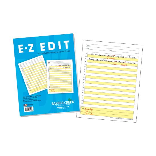 Picture of Barker Creek E-Z Edit Paper Set, Grades 1-College, 50 Sheets