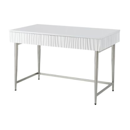 Picture of Coast to Coast Miranda 48inW Writing Desk, Waves Glossy White