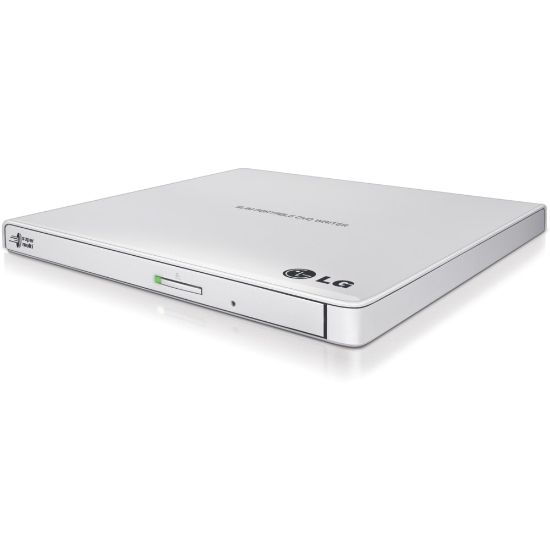 Picture of LG GP65NW60 DVD-Writer - Retail Pack - White - DVD-RAM/�R/�RW Support - 24x CD Read/24x CD Write/24x CD Rewrite - 8x DVD Read/8x DVD Write/8x DVD Rewrite - Double-layer Media Supported - USB 2.0