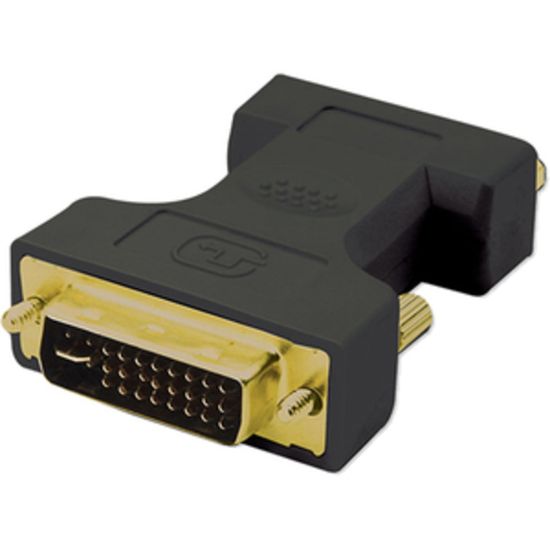 Picture of 4XEM DVI Male To VGA Female Adapter SVGA SXGA UXGA HDTV - DVI Male to VGA Female adapter 1 x HD-15 Female VGA - 1 x DVI-I (Dual-Link) Male Video - Black