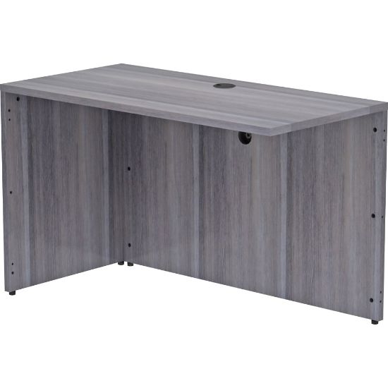 Picture of Lorell Essentials 48inW Desk Return, Weathered Charcoal