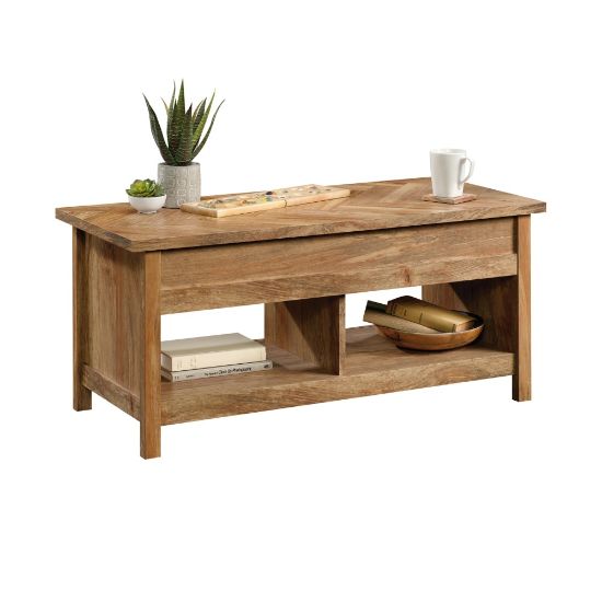 Picture of Sauder Cannery Bridge Lift-Top Coffee Table, 19inH x 43-1/8inW x 19-1/2inD, Sindoori Mango