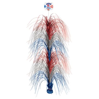 Picture of Amscan Patriotic Large Spray Centerpieces, 28in x 10in, Multicolor, Pack Of 2 Centerpieces