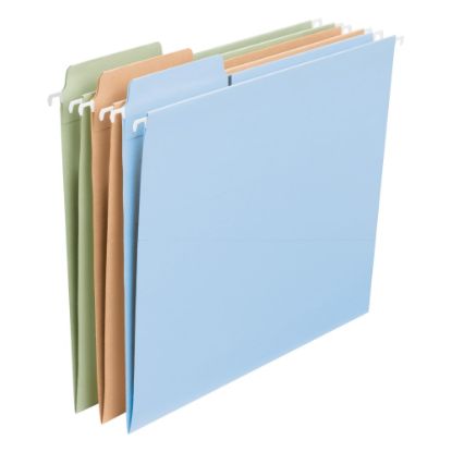 Picture of Smead FasTab Hanging File Folders, Letter Size, Assorted Colors, Pack Of 18