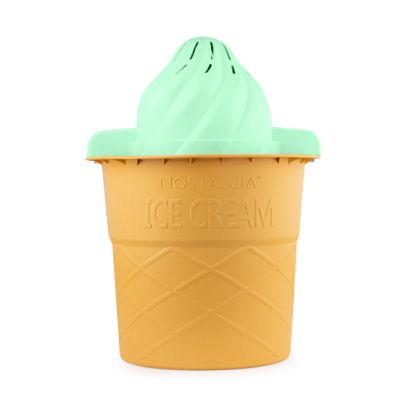 Picture of Nostalgia 4-Quart Swirl Cone Ice Cream Maker, Mint Green