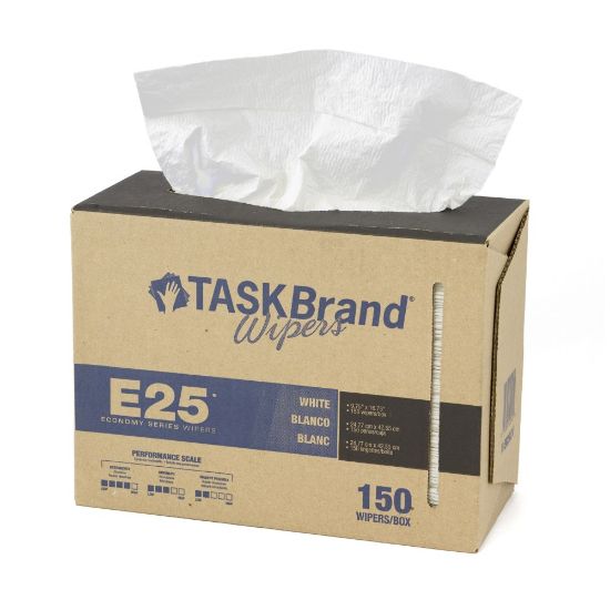 Picture of Hospeco TaskBrand E25 Scrim Reinforced Wipers, 16-13/16inH x 14-1/2inD, 150 Sheets Per Pack, Case Of 6 Packs