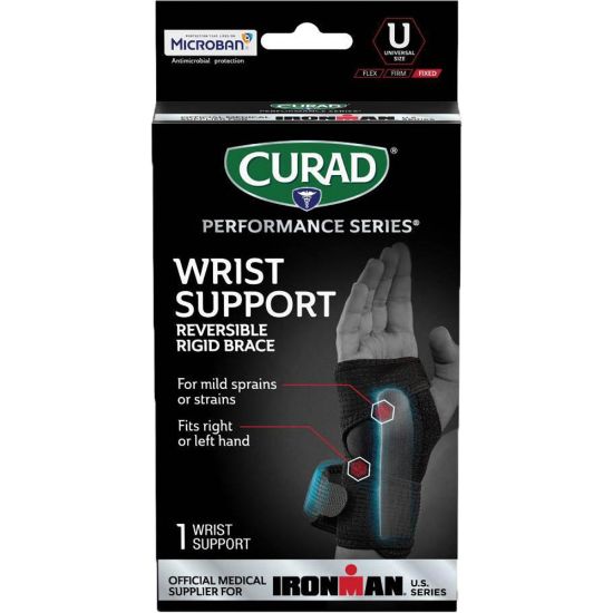 Picture of CURAD Performance Series Reversible Wrist Support, Universal, Black