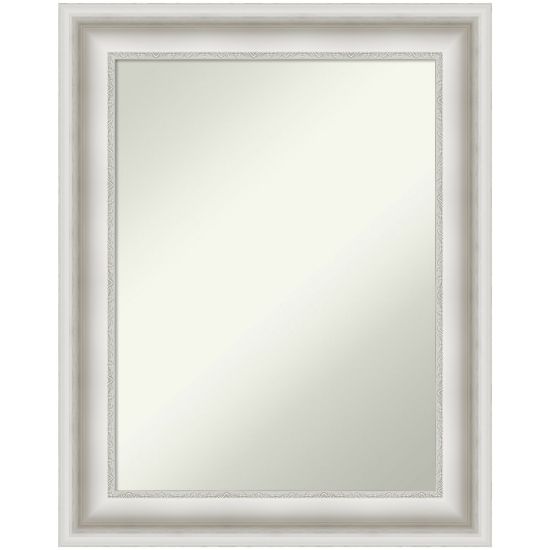 Picture of Amanti Art Non-Beveled Rectangle Framed Bathroom Wall Mirror, 29-1/2in x 23-1/2in, Parlor White