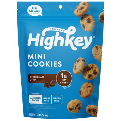 Picture of HighKey Chocolate Chip Cookies, 2 Oz, Pack Of 6 Bags