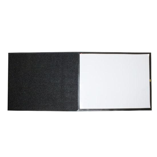 Picture of M+A Matting Clean Stride Mat, 92-1/2in x 36-1/2in, Charcoal, Universal Backing