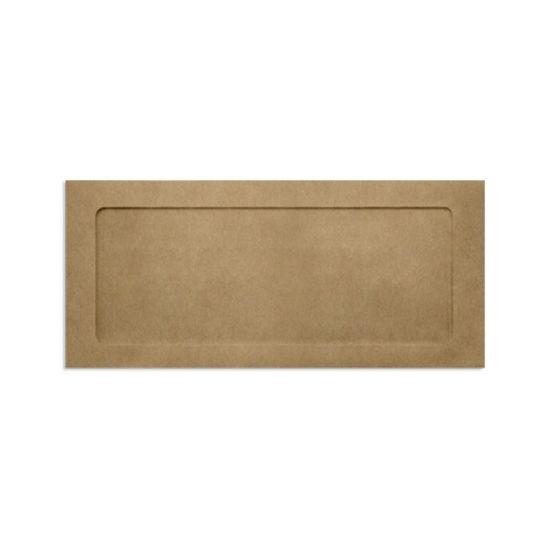 Picture of LUX #10 Envelopes, Full-Face Window, Gummed Seal, Grocery Bag, Pack Of 50