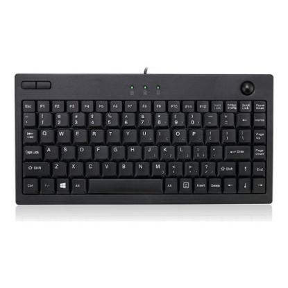 Picture of Adesso AKB-310UB USB Keyboard With Mini Trackball, Black