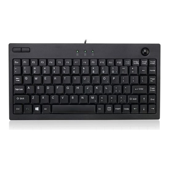 Picture of Adesso AKB-310UB USB Keyboard With Mini Trackball, Black