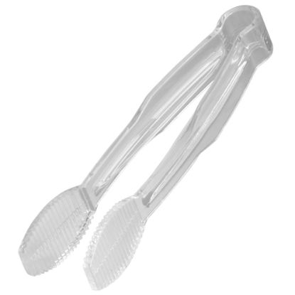 Picture of Cambro Plastic Tongs, Flat Grip, 6in, Clear, Pack Of 12 Tongs