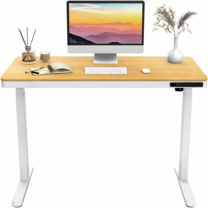 Picture of Rise Up Essential 48inW Electric Standing Computer Desk, White