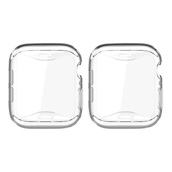 Picture of SUPCASE - Bumper for smart watch - thermoplastic polyurethane (TPU) - clear (pack of 2) - for Apple Watch (40 mm)