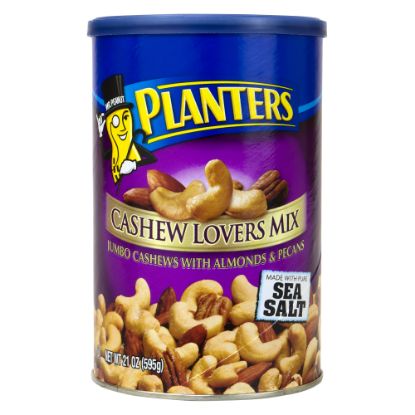 Picture of Planters Cashew Lovers Mix With Sea Salt, 21-Oz Canister