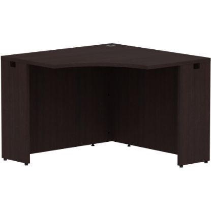 Picture of Lorell 42inW Corner Computer Desk, Espresso