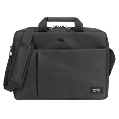 Picture of Solo New York Lead Slim Briefcase With 15.6in Laptop Pocket, Black