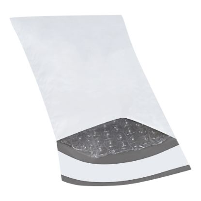 Picture of Partners Brand Bubble-Lined Poly Mailers, 4in x 8in, White, Case Of 25 Mailers