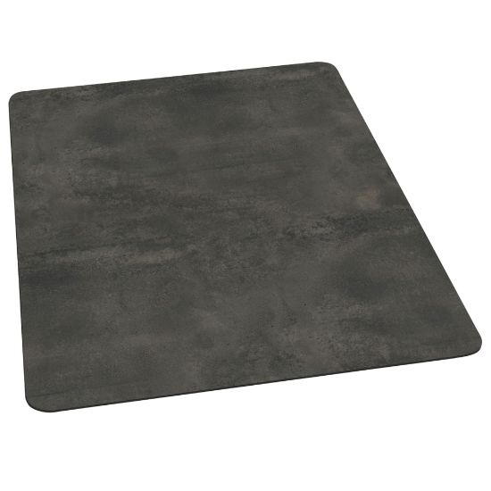 Picture of ES Robbins TrendSetter Vinyl Chair Mat For Medium-Pile Carpet, 36in x 48in, Pewter