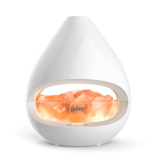 Picture of Pure Enrichment PureGlow Crystal Himalayan Salt Lamp & Ultrasonic Essential Oil Diffuser, 7in x 9in