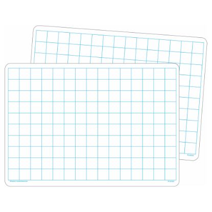 Picture of Teacher Created Resources Non-Magnetic Double-Sided Math Grid Dry-Erase Boards, 11-3/4in x 8-1/4in, White, Pack Of 10 Boards