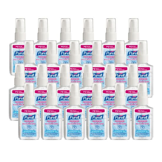 Picture of Purell Instant Hand Sanitizer, 2 Oz. Pump Bottles, Carton Of 24