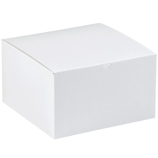 Picture of Partners Brand Gift Boxes, 12inL x 12inW x 9inH, 100% Recycled, White, Case Of 50