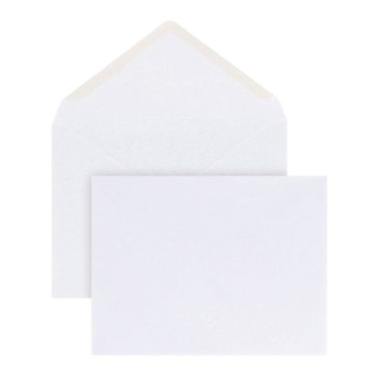 Picture of Office Depot Brand Invitation Envelopes, A2, 4-3/8in x 5-3/4in, Gummed Seal, White, Box Of 100