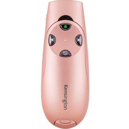 Picture of Kensington Presenter Expert Wireless With Green Laser - Rose Gold - Wireless - Radio Frequency - 2.40 GHz - Rose Gold - 1 - USB - 4 Button(s)