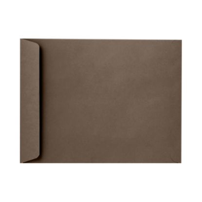 Picture of LUX Open-End 10in x 13in Envelopes, Peel & Press Closure, Chocolate Brown, Pack Of 250