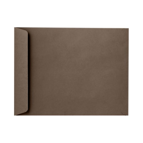 Picture of LUX Open-End 10in x 13in Envelopes, Peel & Press Closure, Chocolate Brown, Pack Of 250