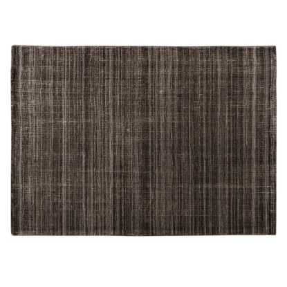 Picture of Baxton Studio Medanos Handwoven Wool Area Rug, 5-1/4ft x 7-1/2ft, Charcoal/Ivory