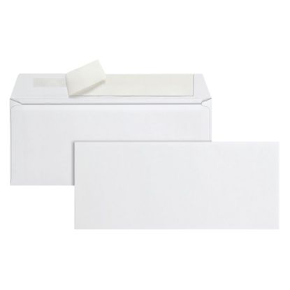 Picture of Office Depot Brand Envelopes, 4-1/8in x 9-1/2in, Clean Seal, White, Box Of 500