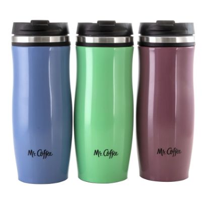 Picture of Mr. Coffee Insulated Thermal Travel Mugs, 12.5 Oz, Set Of 3 Mugs